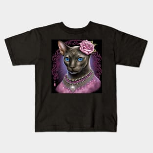 Rosey Abyssinian Cat Kids T-Shirt